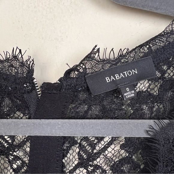 Aritzia Babaton Black Tobias Lace Mini Dress - Picture 7 of 12